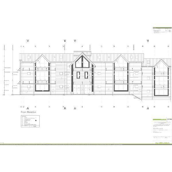 Office Roof Front Elevation Plans